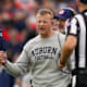 Dec 28, 2021; Birmingham, Alabama, USA; Auburn Tigers head coach Bryan Harsin during the second half against the Houston Cougars during 2021 Birmingham Bowl at Protective Stadium. Mandatory Credit: Marvin Gentry-USA TODAY Sports